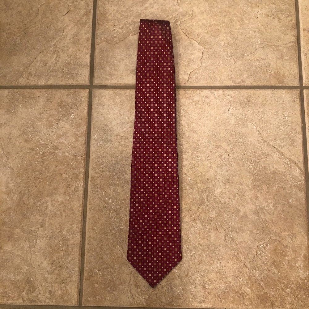 ♦️ 5 for $25! ♦️ Daniel De Fasson Burgundy Tie